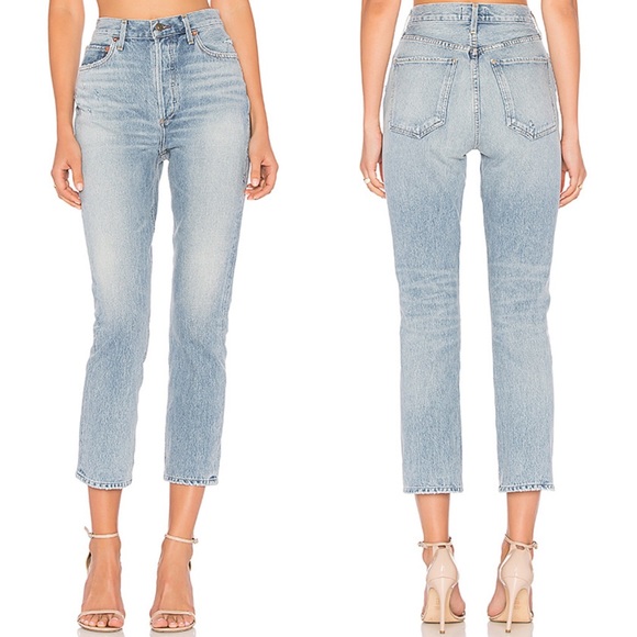 Agolde Denim - AGOLDE Denim Jean Riley High Rise Straight Crop